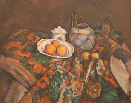 Paul Cezanne Still Life with Ginger Jar, Sugar Bowl, and Oranges oil painting picture